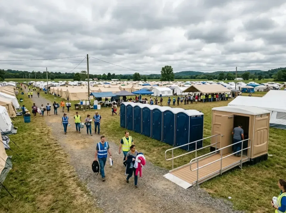 disaster-relief-camp-restrooms-010 — frequently asked questions, Dumpster & Portable Bathrooms Rental in Benton, IL